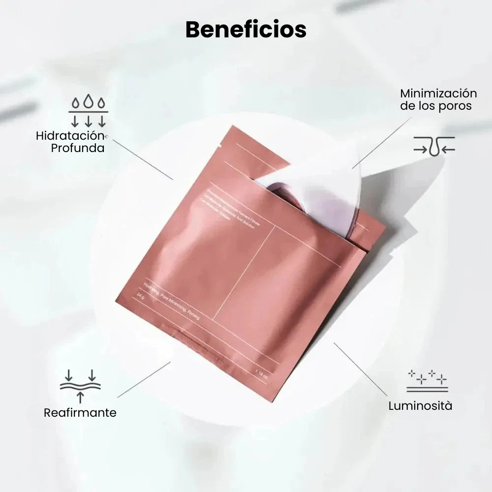 La mascarilla de biocolágeno reduce las arrugas en un 75% tras 1 sola aplicación